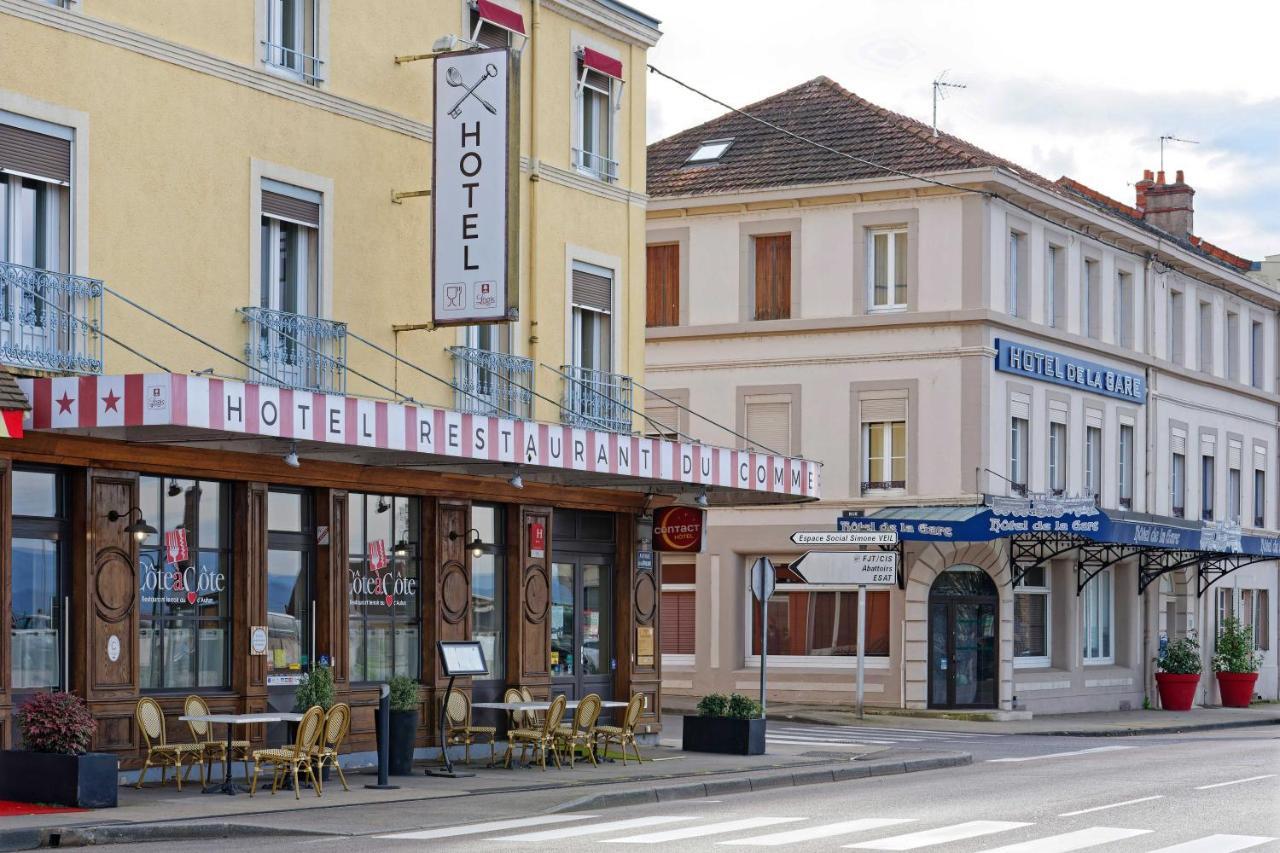 Contact Hotel Du Commerce Et Son Restaurant Cote A Cote Autun Exterior foto